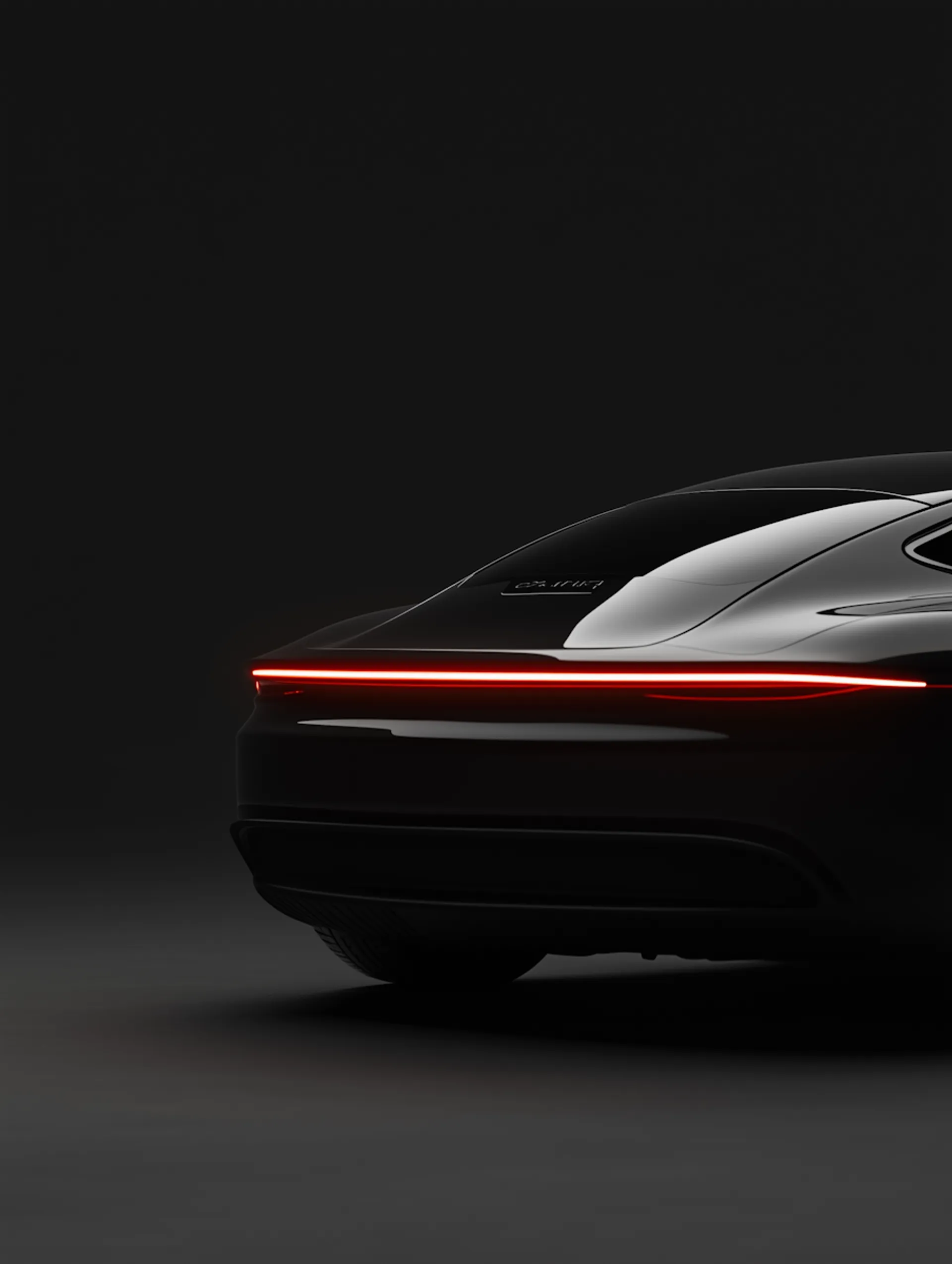 Vehicle prepared for winter driving conditions.